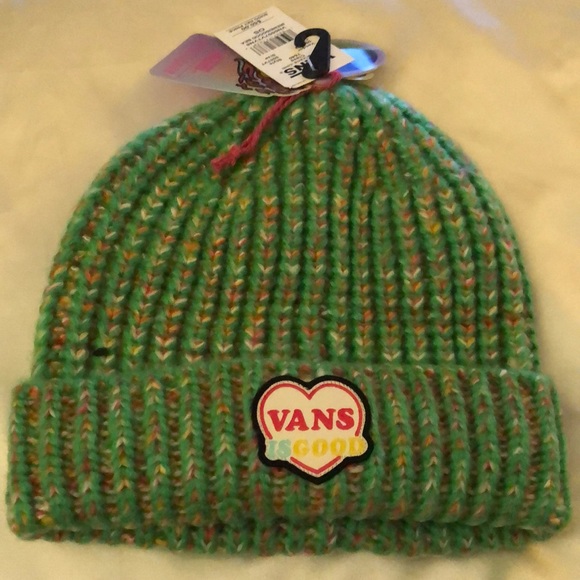 Vans x IRENEISGOOD Cuffed Beanie Hat Color Green Bee OS NWT - Picture 6 of 16